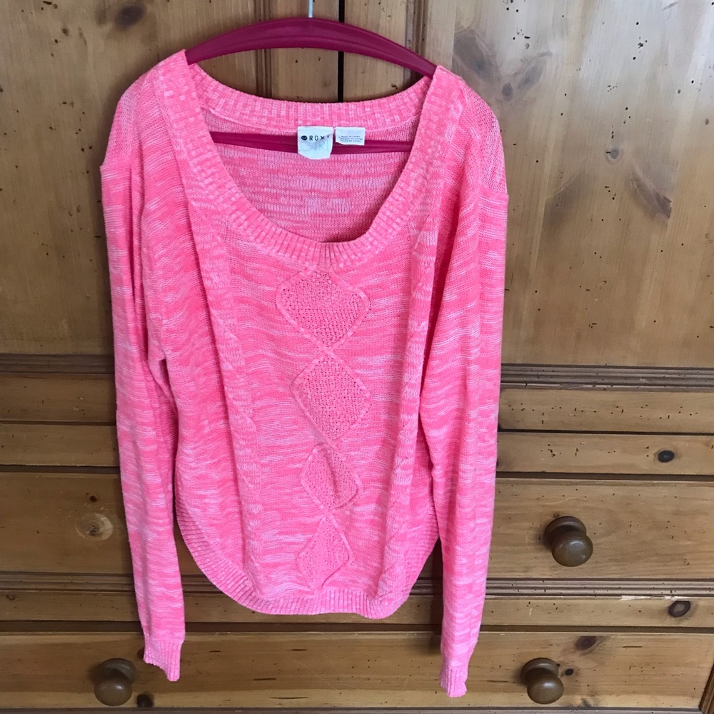 Roux Girl hot pink sweater